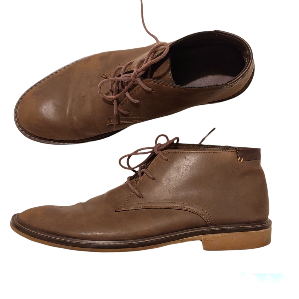 Goodfellow & Co | Men's boots faux leather rubber soles lace up Size 12